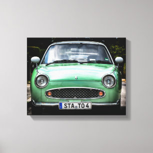 Lienzo Green Nissan Car