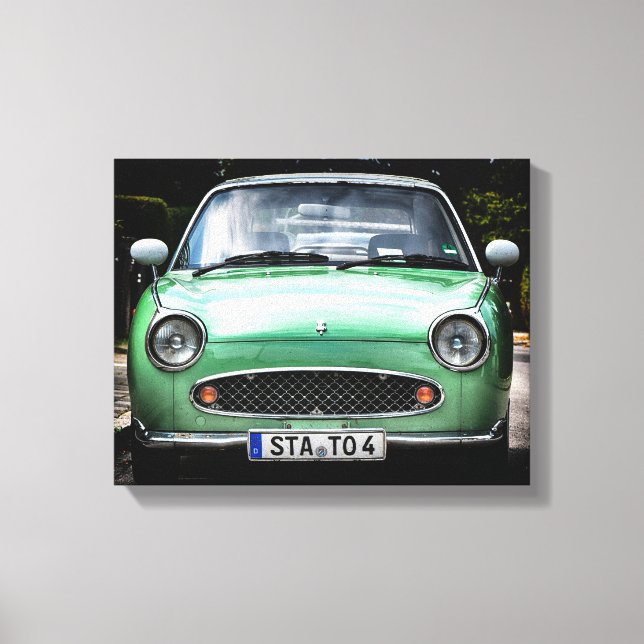 Lienzo Green Nissan Car (Anverso)