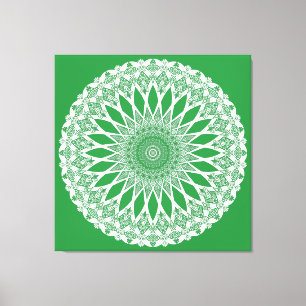 Lienzo Green Seaweed Tristyns Mandala