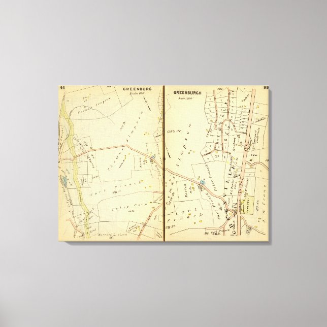 Lienzo Greenburg, Nueva York 2 (Anverso)