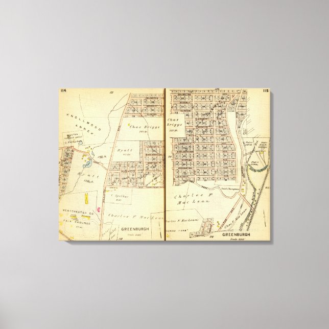 Lienzo Greenburg, Nueva York 5 (Anverso)