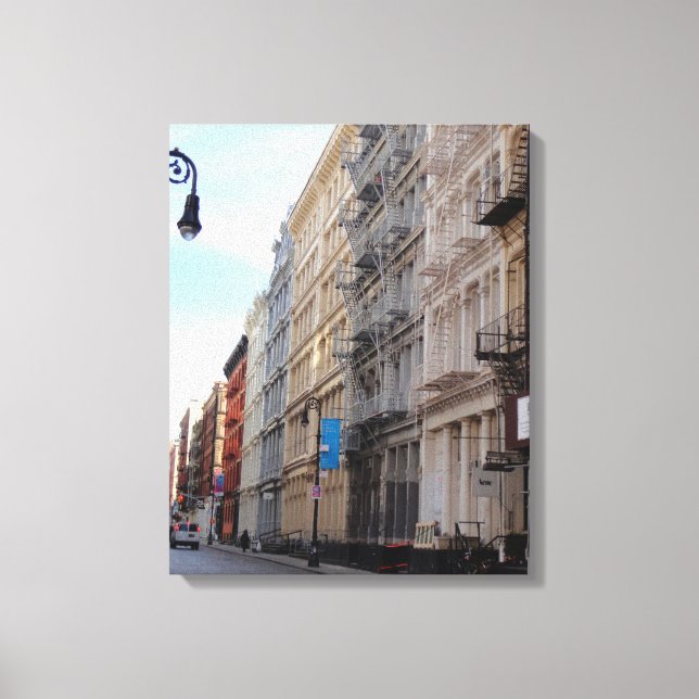 Lienzo Greene Street SoHo Cast Iron Architecture New York (Anverso)