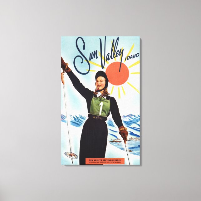 Lienzo Gretchen Fraser Advertisement Poster (Anverso)