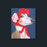 Lienzo Greyhound con el Gorra Red Wooly<br><div class="desc">Children's</div>
