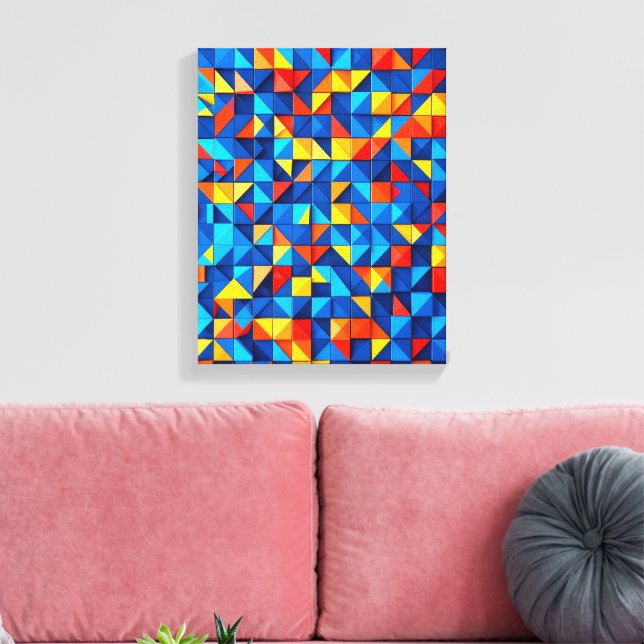 Lienzo Grid Fragments (Insitu (Sala de estar))