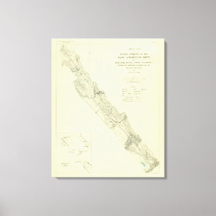 Lienzo Grieta de San Andreas cerca del fuerte Ross