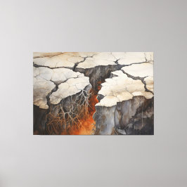Lienzo Grietas Tierra Seco Clima 4 de 4