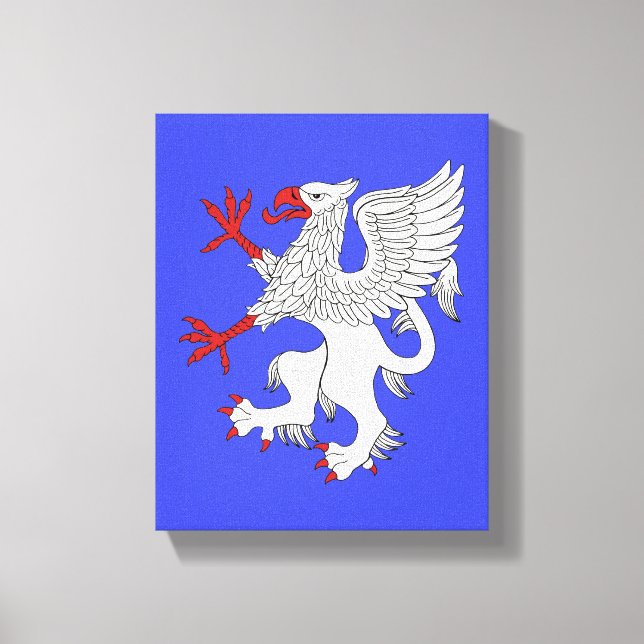 Lienzo Griffin Rampant Argent (Anverso)