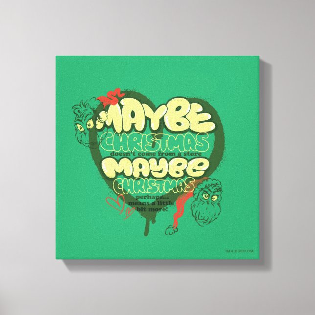 Lienzo Grinch | Cita de Navidad (Anverso)