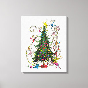 Lienzo Grinch Clásico Árbol de Navidad de Whoville