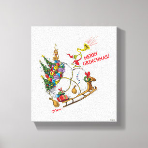 Lienzo Grinch clásico   ¡Feliz Navidad!
