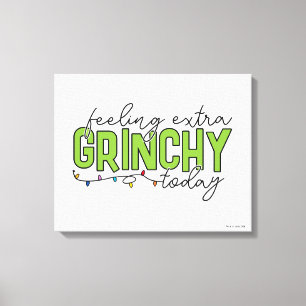 Lienzo Grinch Me siento extra gruñón hoy 4