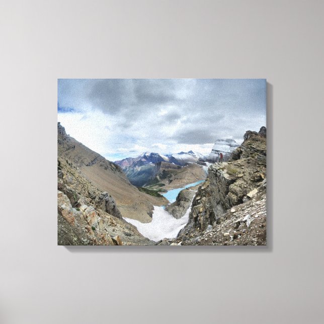 Lienzo Grinnell Glacier Ignace Detalle - Glaciar (Anverso)