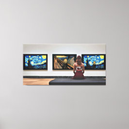 Lienzo Grito de la noche estrellada.