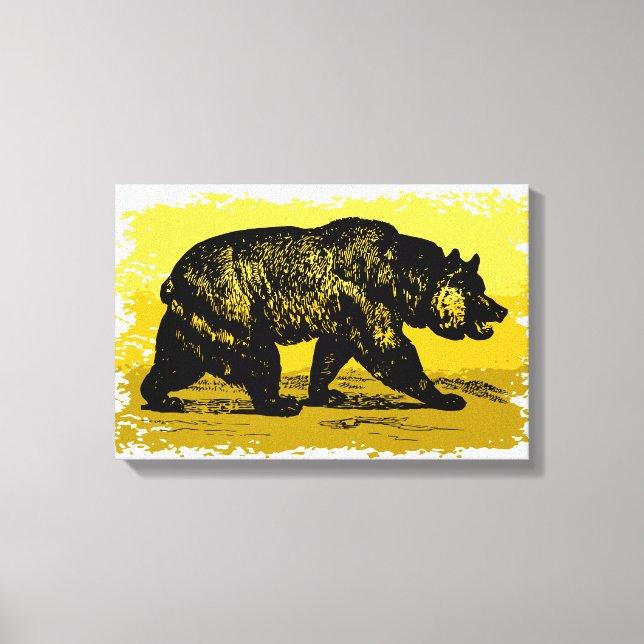 Lienzo Grizzly Bear (Anverso)