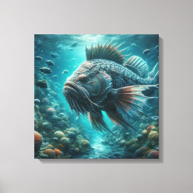 Lienzo Grouper (Anverso)