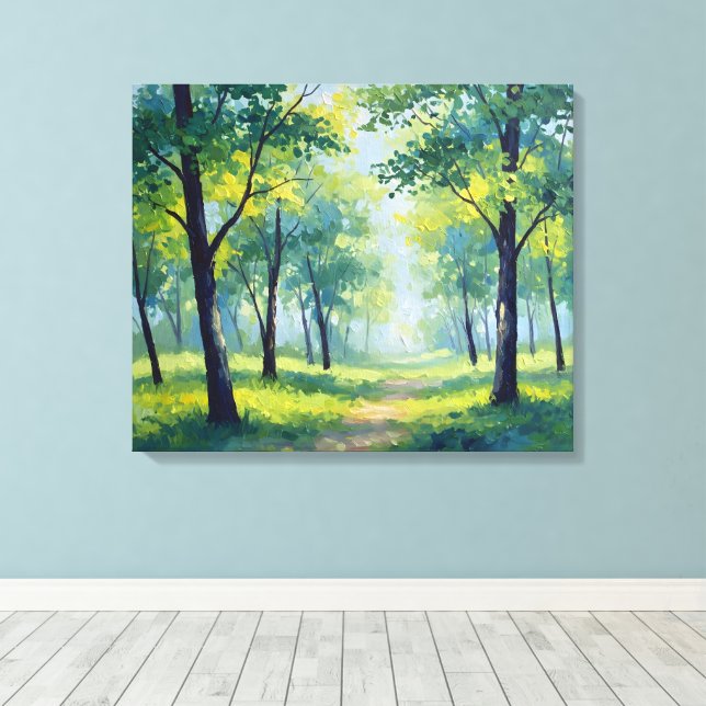 Lienzo Grove Trail (Insitu (piso de madera))
