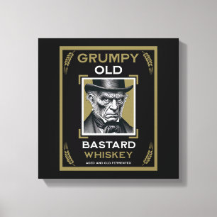 Lienzo Grumpy Old Bastard Whiskey