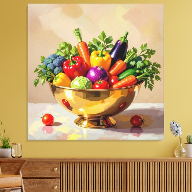 Lienzo „Grüne Kraft – Das Leben aus der Erde“ (Insitu (Sala de estar))