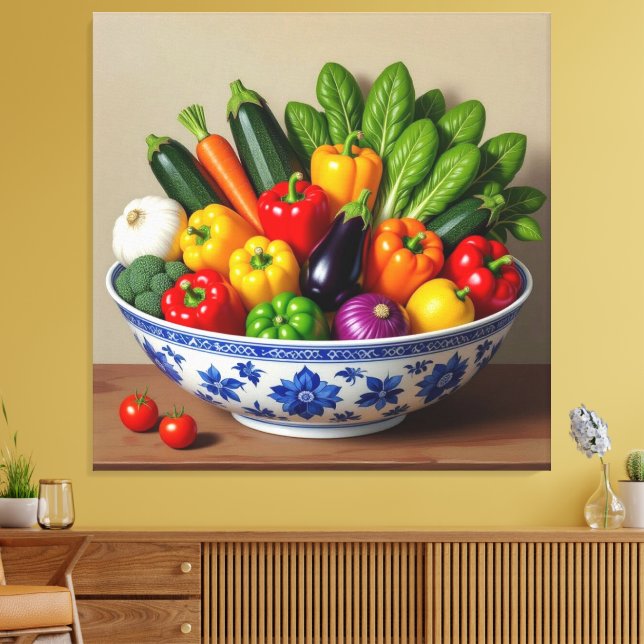 Lienzo „Grüne Kraft – Das Leben aus der Erde“ (Insitu (Sala de estar))