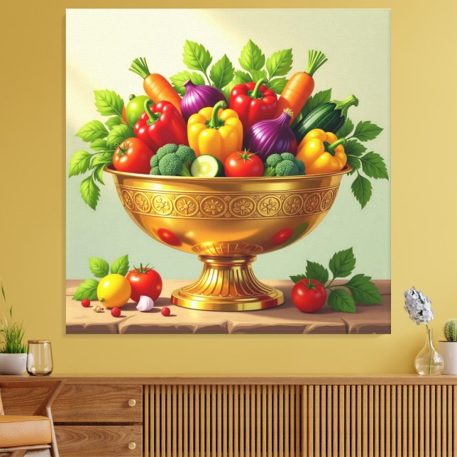 Lienzo „Grüne Kraft – Das Leben aus der Erde“ (Insitu (Sala de estar))