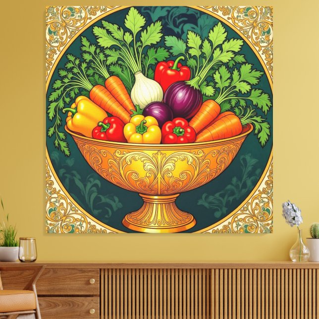 Lienzo „Grüne Kraft – Das Leben aus der Erde“ (Insitu (Sala de estar))