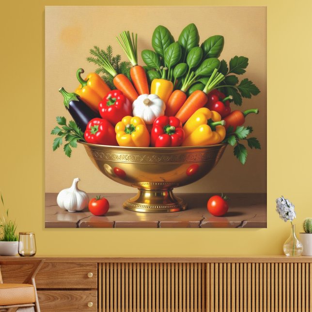 Lienzo „Grüne Kraft – Das Leben aus der Erde“ (Insitu (Sala de estar))