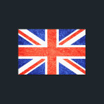 Lienzo Grunge Bandera del Reino Unido 2<br><div class="desc">Bandera del Reino Unido. El diseño está disponible en otros productos.</div>