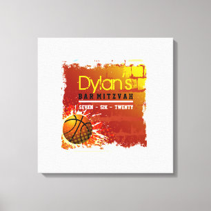 Lienzo GRUNGE del BÉISBOL Rótulo-En el tablero de memor