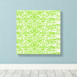 Lienzo Grunge Lime Green Pattern - Summer Abstract Decor