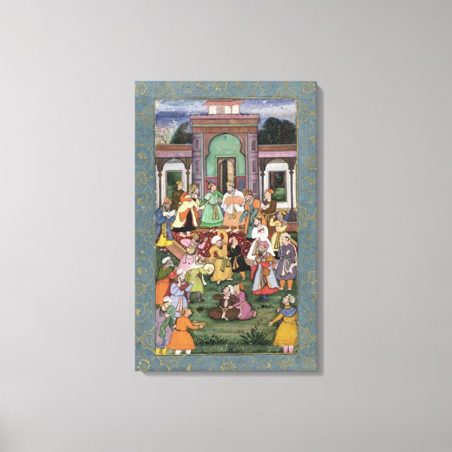 Lienzo Grupo de Derviches Remolinos, del Gran Clive (Anverso)