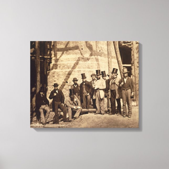 Lienzo Grupo de Foremen, 1862 (foto) (Anverso)