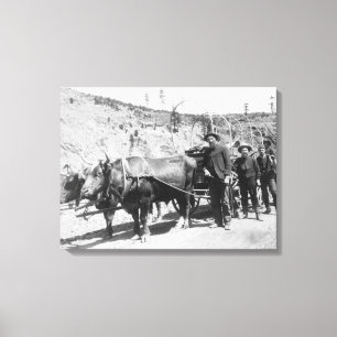 Lienzo Grupo de fotografía de los prospectores del oro