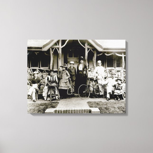 Lienzo Grupo de la Familia, c.1900 (foto b/w) (Anverso)