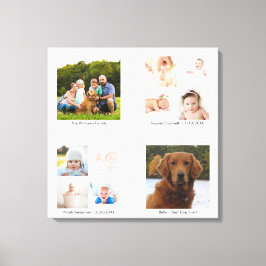 Lienzo Grupo de panel Collage de fotos de familia persona