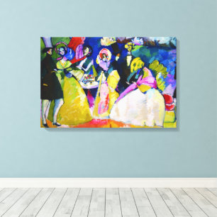 Lienzo Grupo en Crinolinas por Wassily Kandinsky