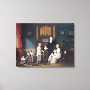 Lienzo Grupo en un interior, c.1800 de la familia