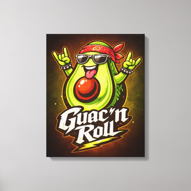 Lienzo Guac 'n Roll - Guac Pack - Foodie Fiends (Anverso)