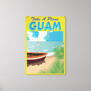Lienzo Guam Vintage Travel Poster