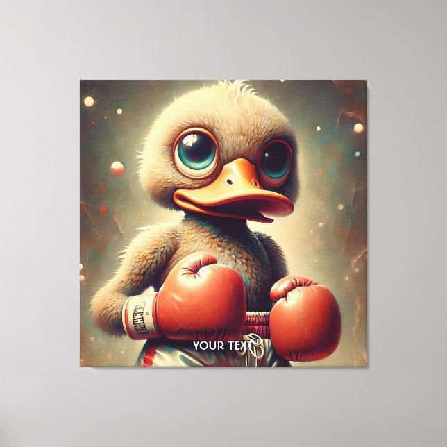 Lienzo Guantes de boxeo Fantasy Cuck Duck (Anverso)