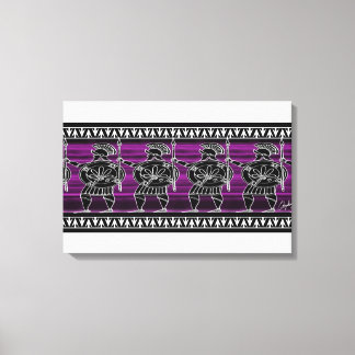 Lienzo Guardia de la figura negra griega