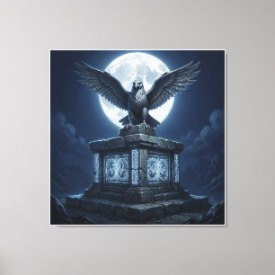 Lienzo Guardián del Santuario a la Luz de la Luna