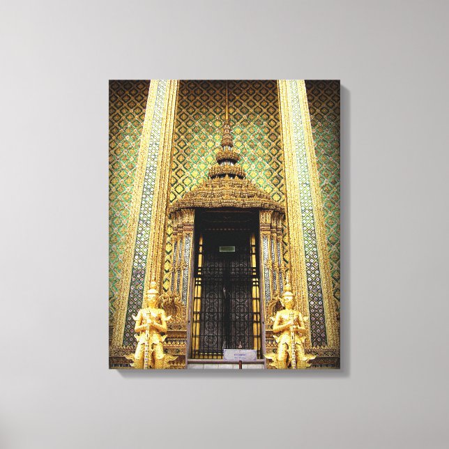 Lienzo Guardianes Del Palacio De Oro Foto De Tailandia (Anverso)