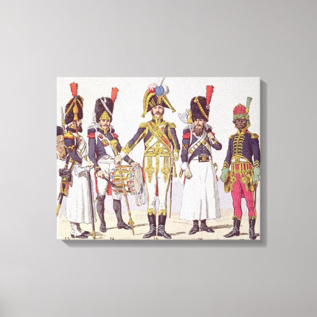 Lienzo Guardias granadinos del primer imperio (Anverso)