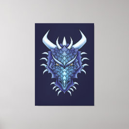 Lienzo Guay Dragon Art - Purple Blue Magagon Dragon Head