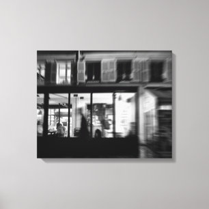 Lienzo Guay, foto nocturna urbana parisina moderna