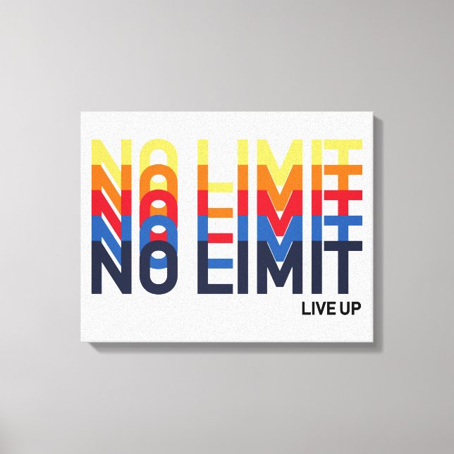 Lienzo Guay No Limit Live Up Funk Pop Art (Anverso)