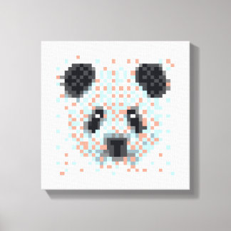 Lienzo Guay Panda Pixel Art