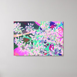 Lienzo Guay Resumen de la naturaleza retro en verde rosa 