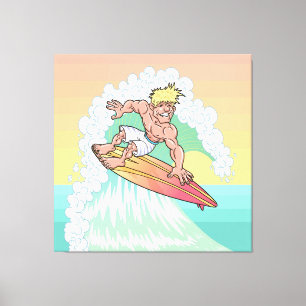 Lienzo Guay Sunset Surfer